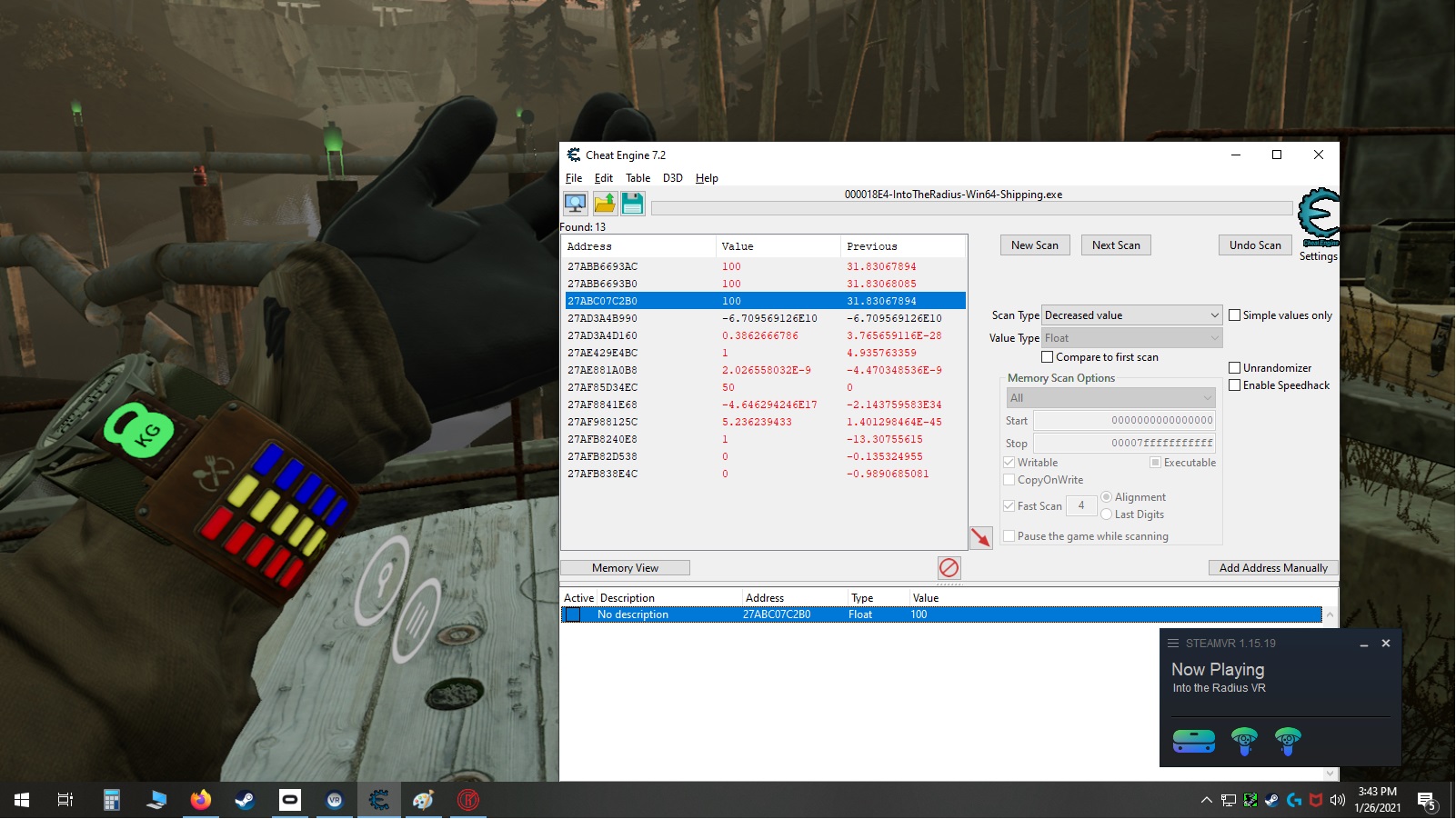 Cheat Engine :: View topic - Entity Address and Pointer Issue Regarding  Floating Point