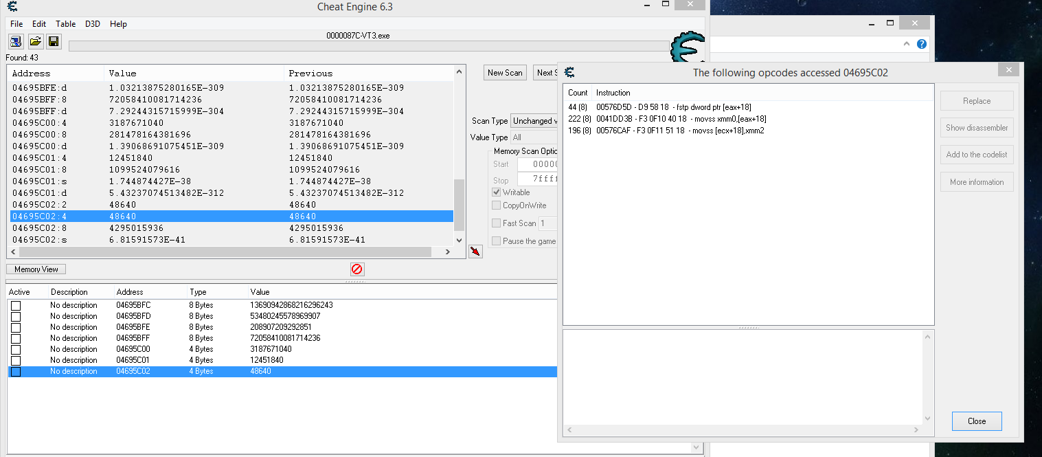 Cheat Engine :: View topic - [Solved] Problem finding a value