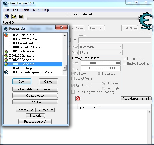 cheat engine 6.5.1 cant compile