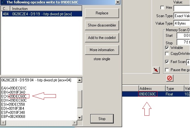 Cheat Engine :: View topic - Impossible to find adress