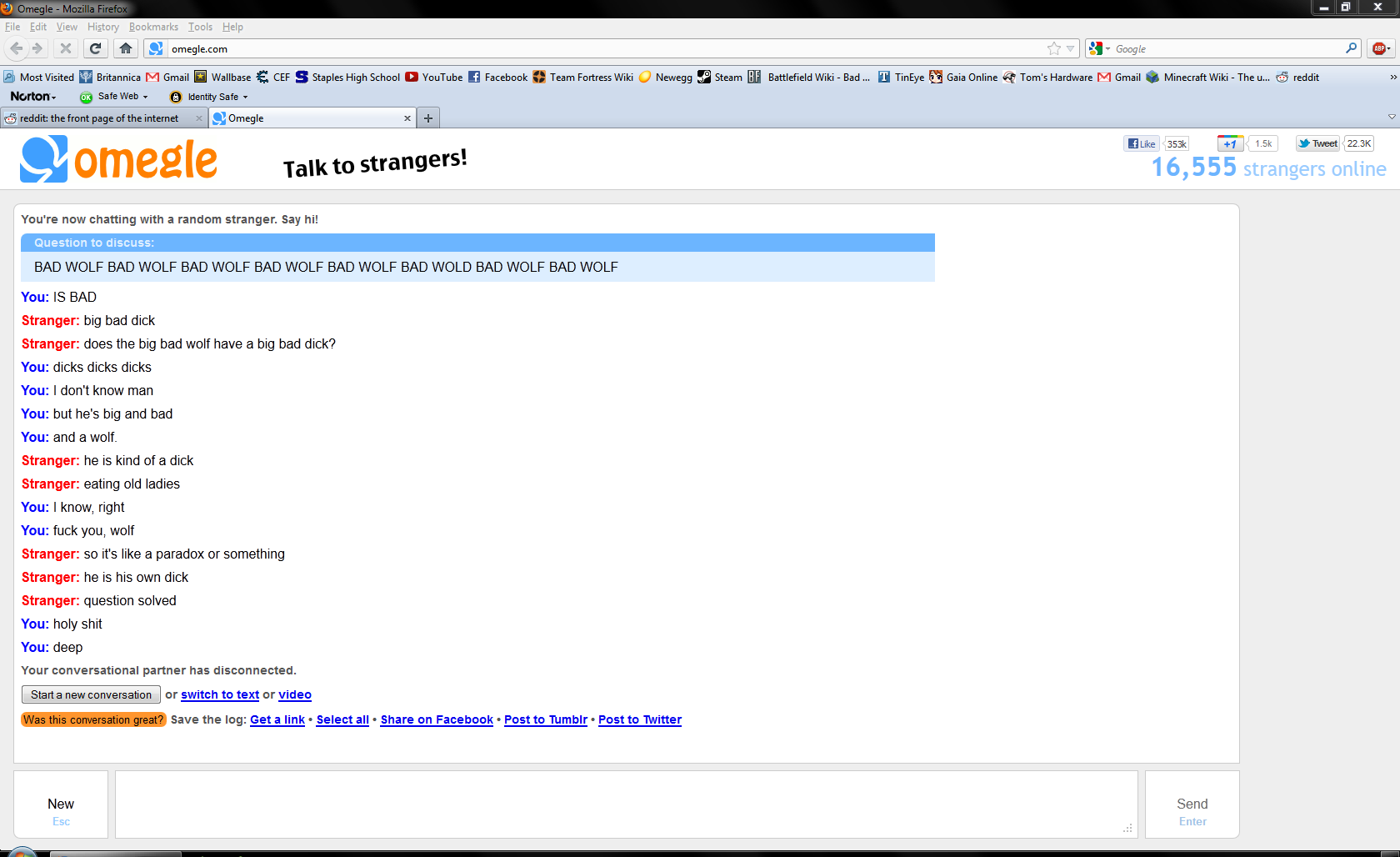 Cheat Engine :: View topic - just had the greatest conversation on omegle