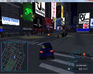 Midnight Club Street Racing(PS2)(Playing as Unplayable Traffic Cars).gif