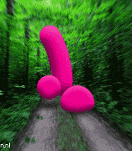purple running penis.gif