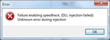 Cheat Engine Dll Injection Failed